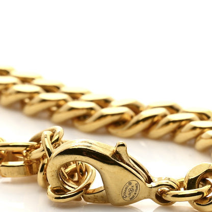 Chanel Metal Pearl CC Chain Pendant Necklace Gold 6 of 7