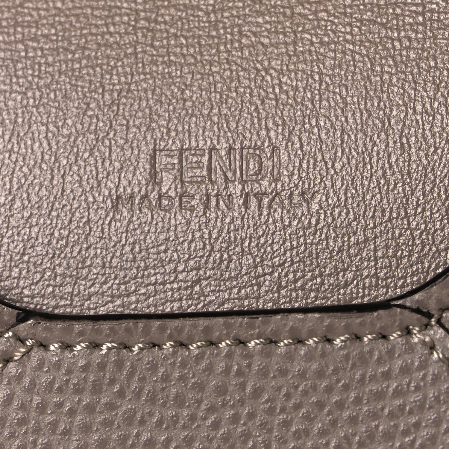 Fendi Vitello Cruise F is Fendi Medium Flat Envelope Pouch Tortora 6 of 9