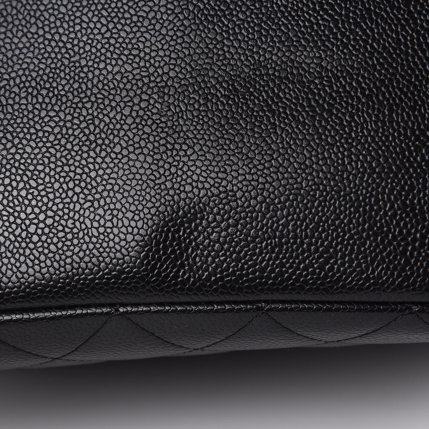 Caviar Quilted Petit Timeless Tote PTT Black