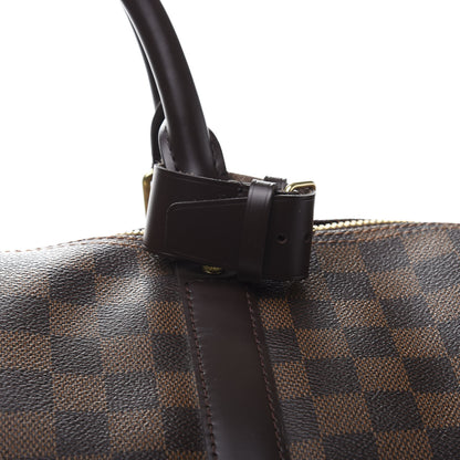 Louis Vuitton Damier Ebene Keepall Bandouliere 55 10 of 13