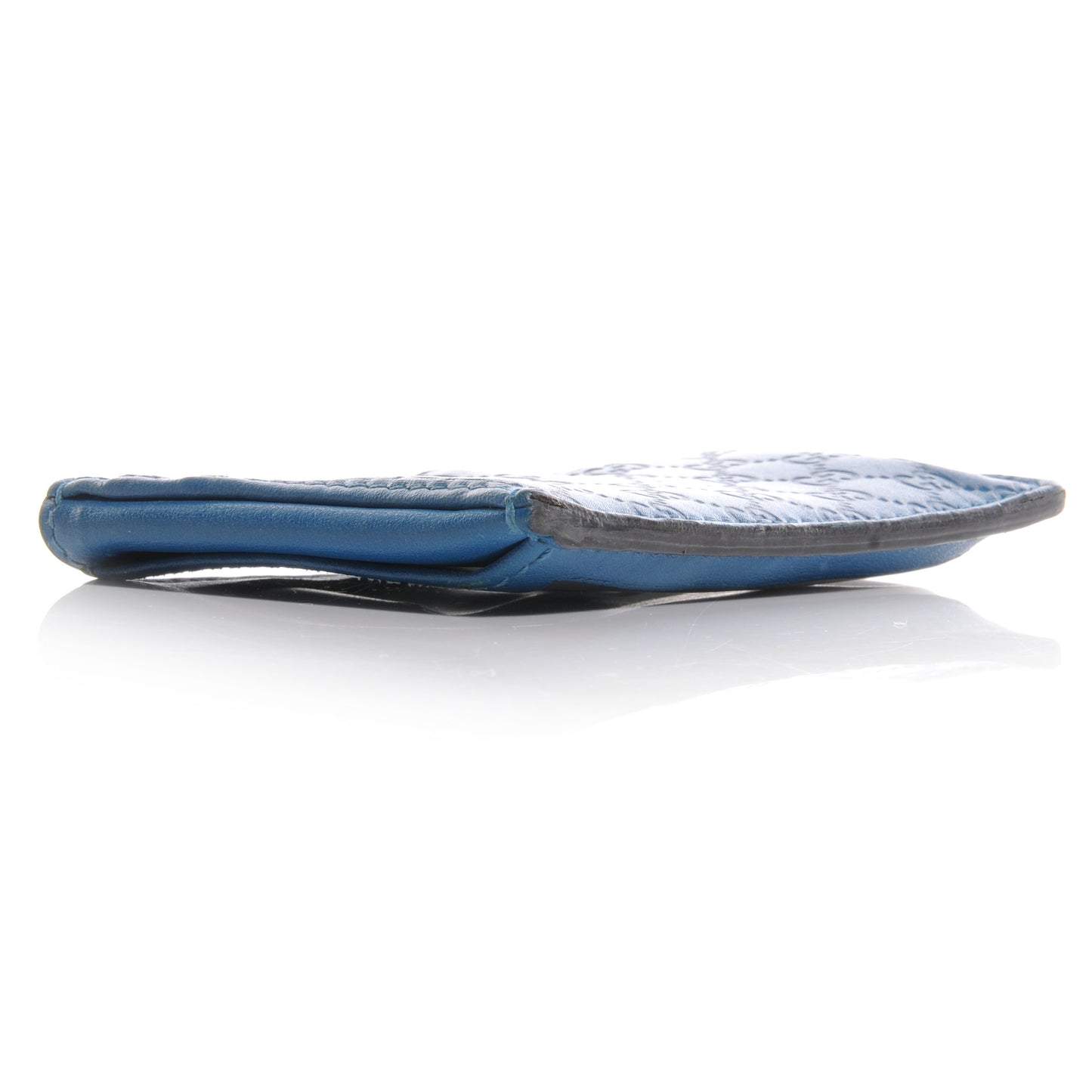 Microguccissima ID Window Card Holder Blue