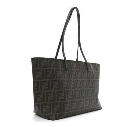Fendi Zucca Spalmati Small Roll Tote Tobacco Viola 3 of 10