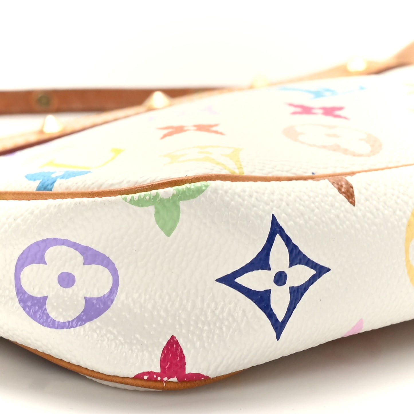 Monogram Multicolor Pochette Accessories White