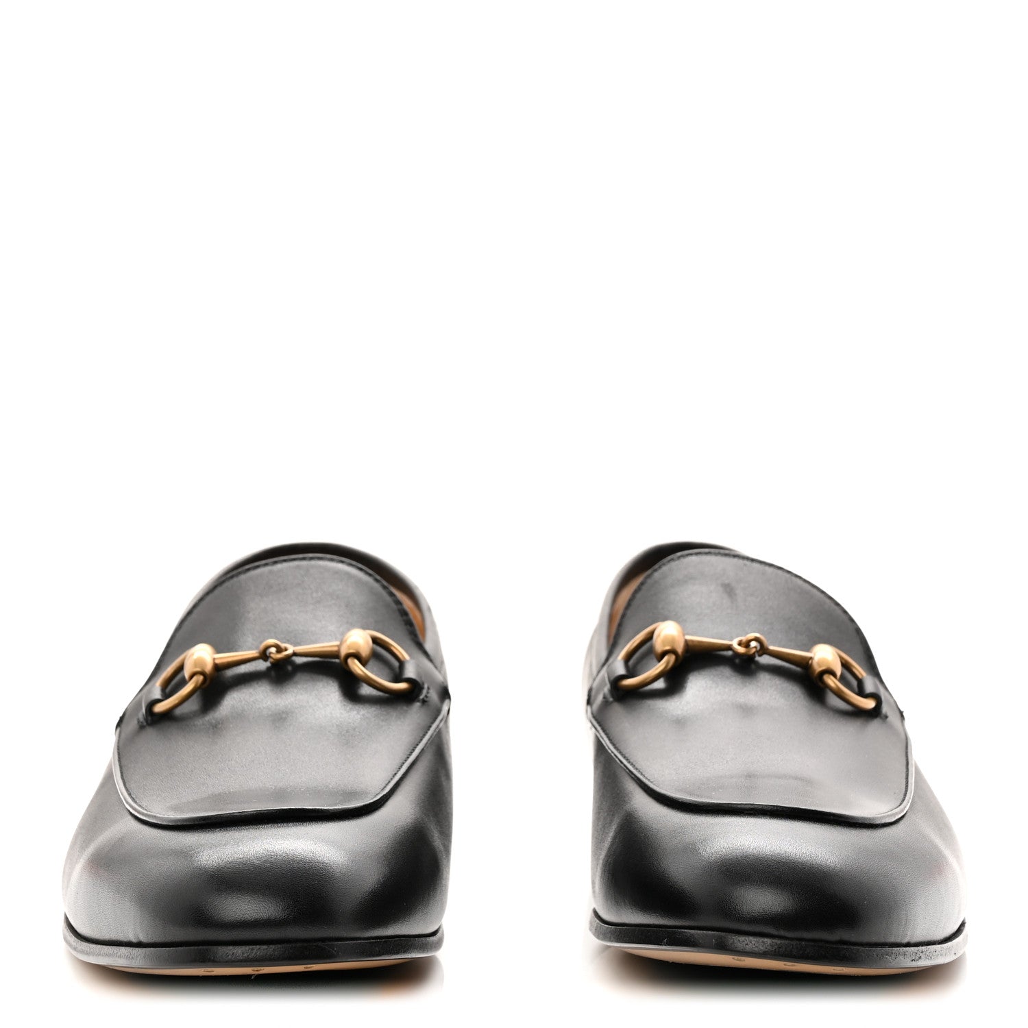 Gucci Calfskin Horsebit Mens Jordaan Loafers 8 Black 3 of 10