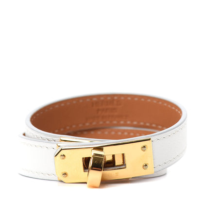 Hermes Swift Kelly Double Tour Bracelet T1 White 1 of 4