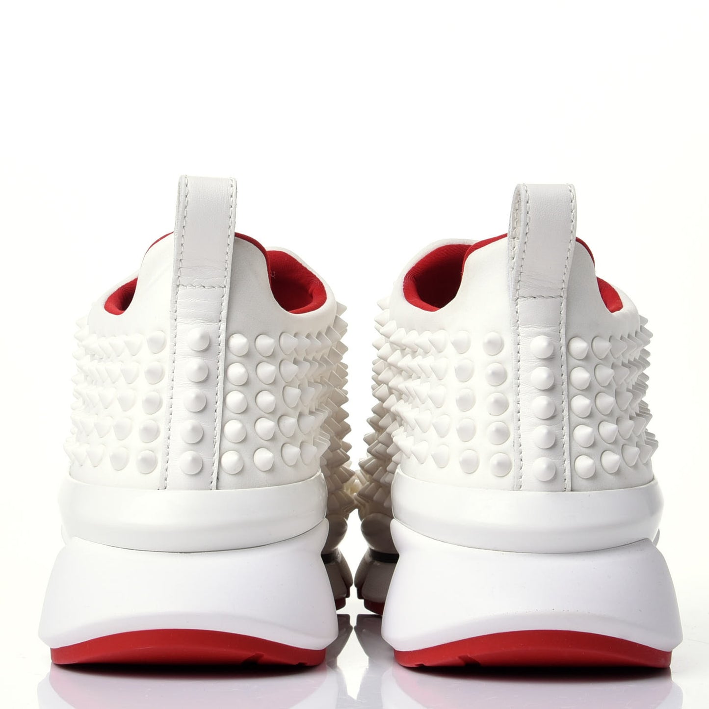 Neoprene Spike Sock Donna Flat Sneakers 37.5 White Snow Mat