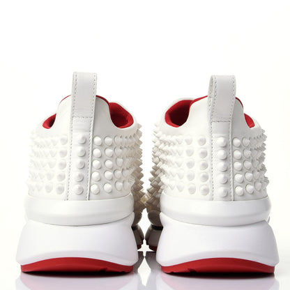Christian Louboutin Neoprene Spike Sock Donna Flat Sneakers 37.5 White Snow Mat 6 of 10