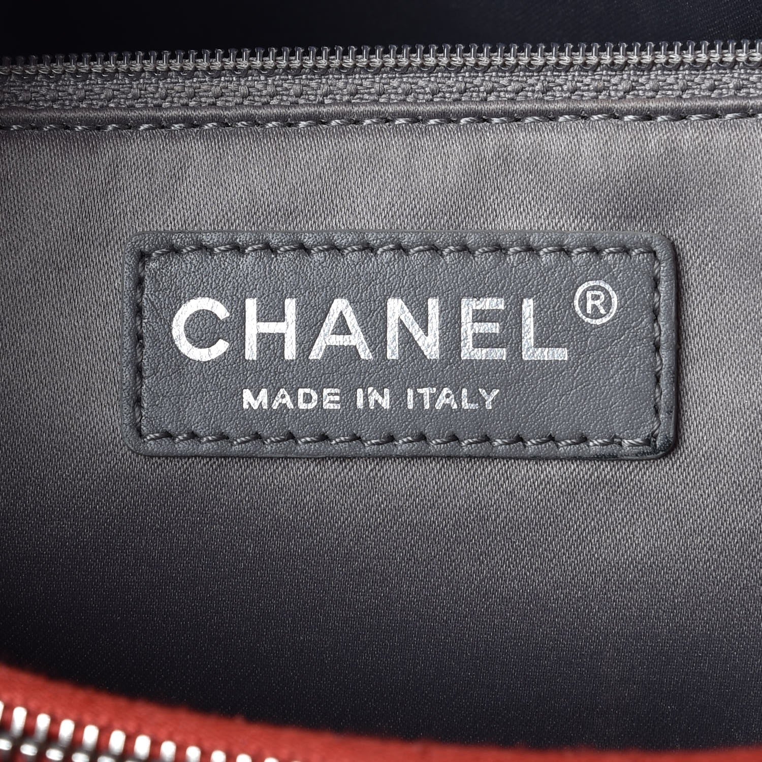 Chanel Caviar Quilted Grand Shopping Tote GST Red 6 of 12