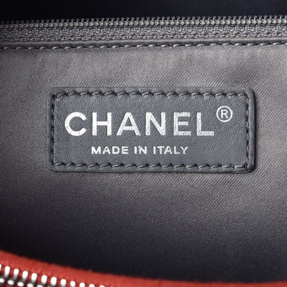 Chanel Caviar Quilted Grand Shopping Tote GST Red 6 of 12
