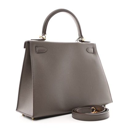 Hermes Epsom Kelly Sellier 28 Etain 3 of 13