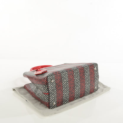Fendi Vitello Elite Petite 2Jours Tote Papavero Rosso 5 of 10