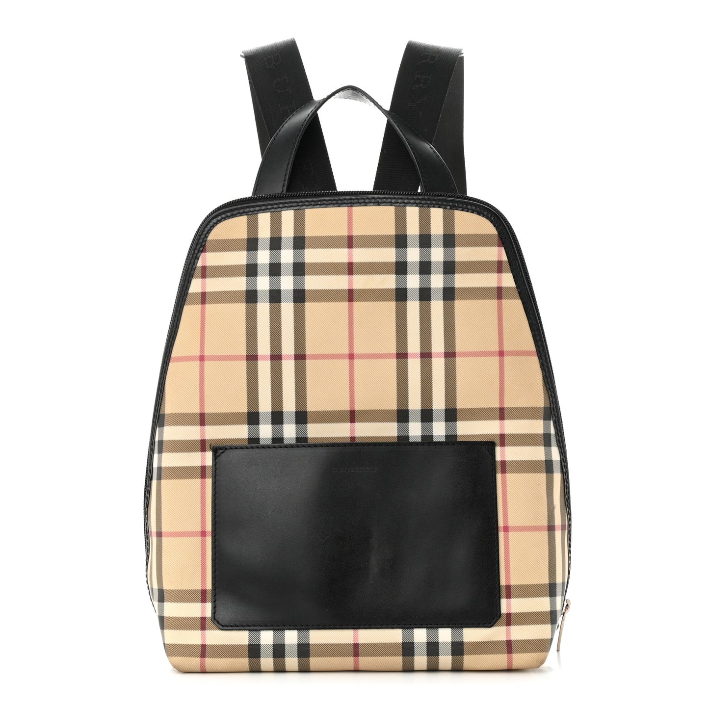 Canvas House Check Backpack Black