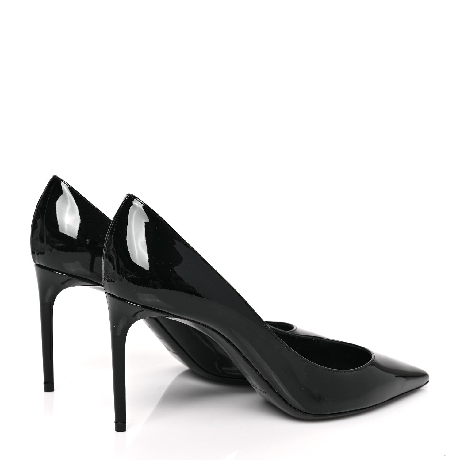 Saint Laurent Patent Calfskin Zoe 85 Pump 38.5 Black 4 of 8