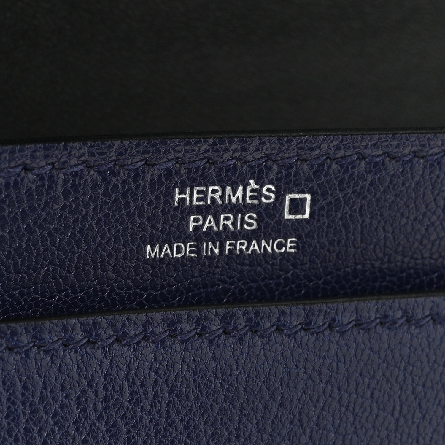Hermes Epsom Shiny Alligator Mini Verrou Chaine Bag Bleu Encre Black 6 of 10