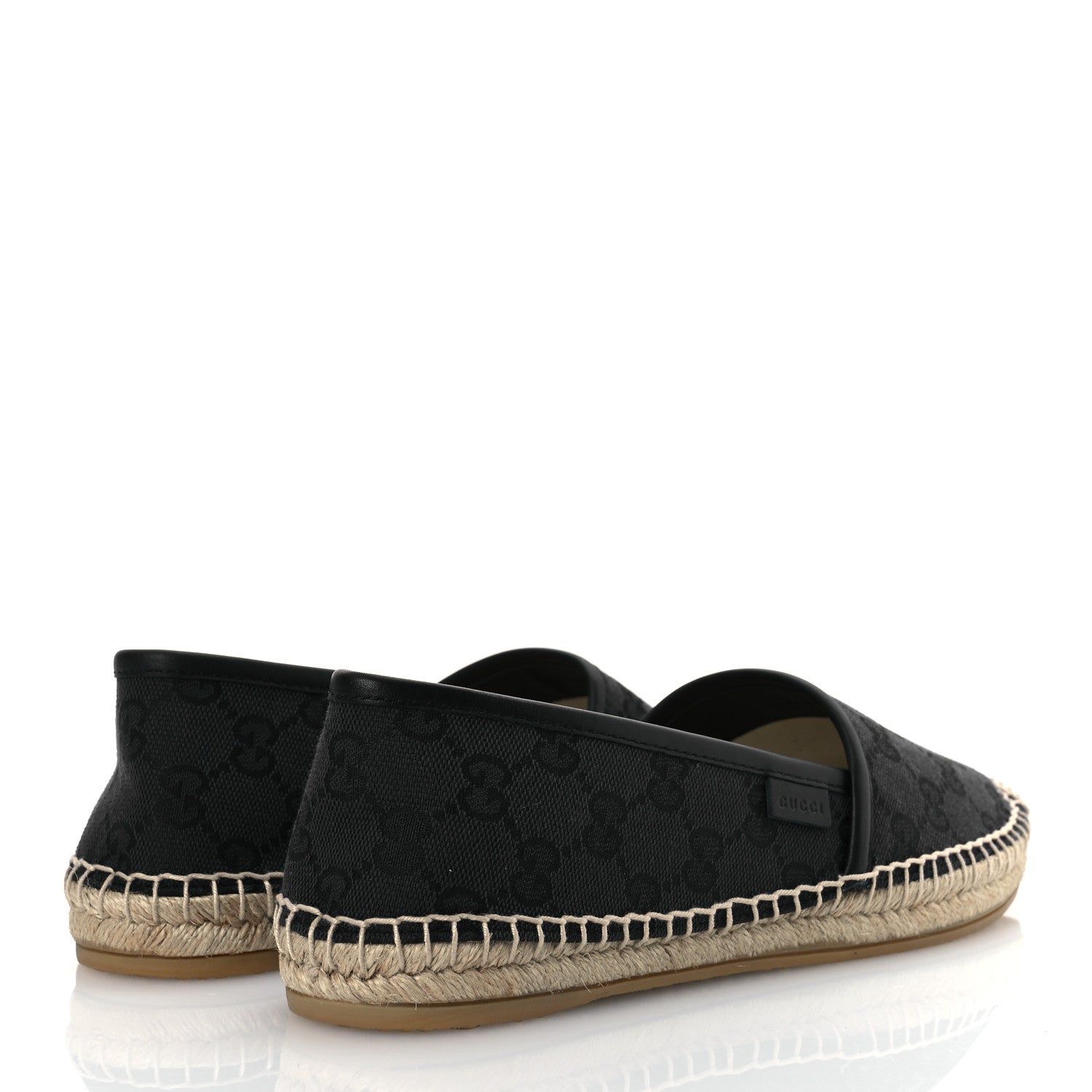 Gucci Monogram Espadrilles 37.5 Blue Black 5 of 13