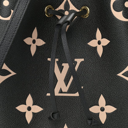 Louis Vuitton Empreinte Monogram Giant Neonoe MM Black Beige 9 of 12