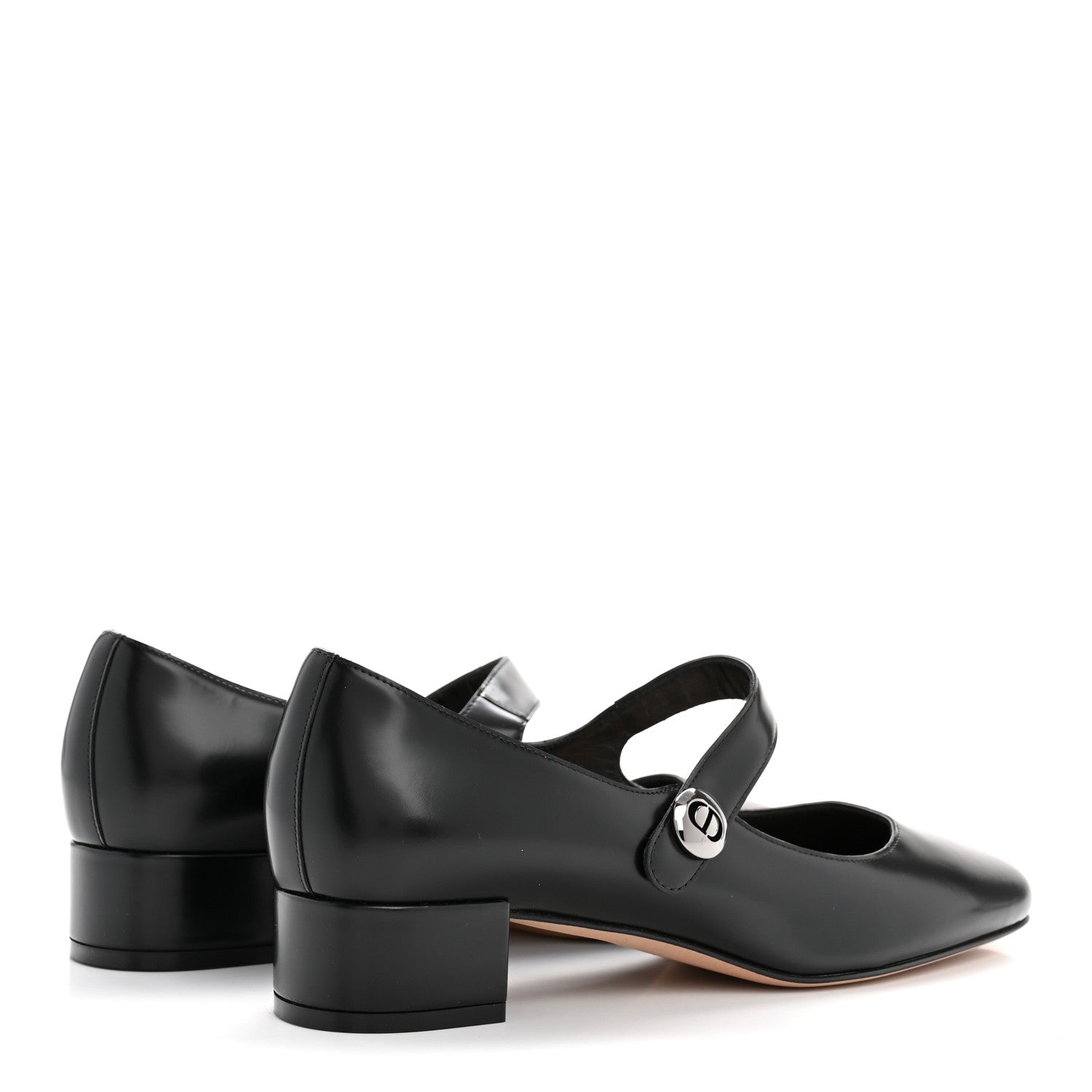 Christian Dior Brushed Calfskin Uniform 30mm Pumps 40 Black 38 Black 5 of 10