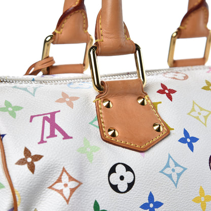 Louis Vuitton Monogram Multicolor Speedy 30 White 7 of 9
