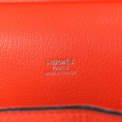 Hermes Taurillon Clemence Jypsiere 31 Orange Poppy 6 of 13