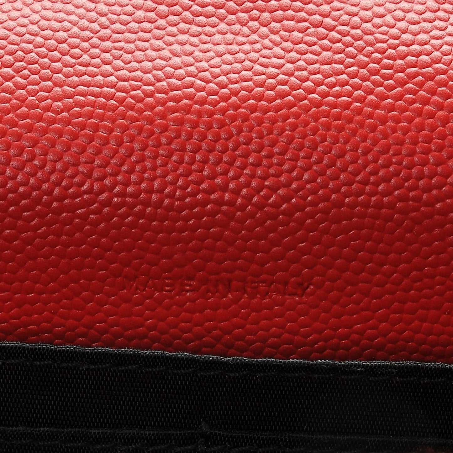 Grain De Poudre Matelasse Chevron Monogram Envelope Chain Wallet New Red