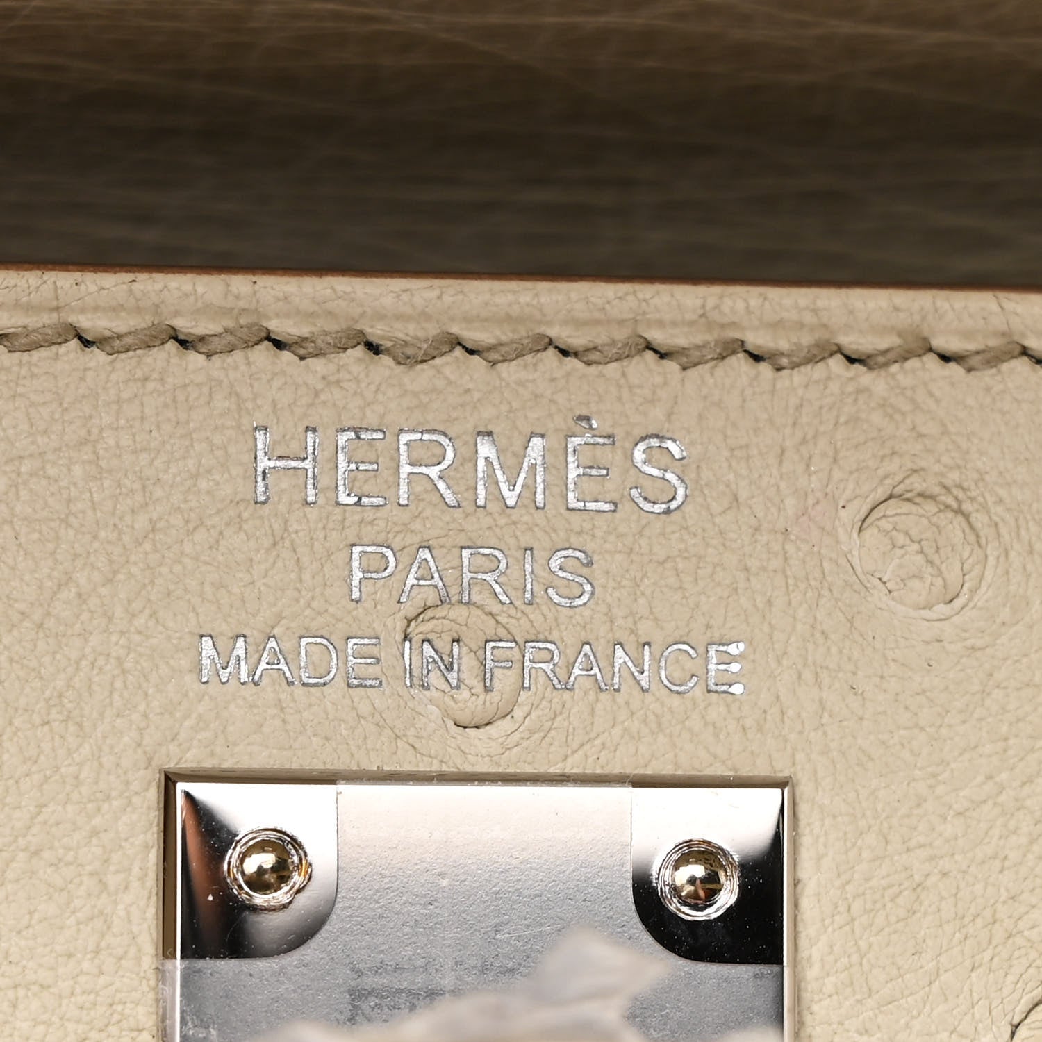 Hermes Ostrich Kelly Sellier 25 Beton 10 of 21