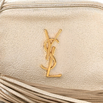 Saint Laurent Metallic Calfskin Monogram Blogger Bag Gold 13 of 13