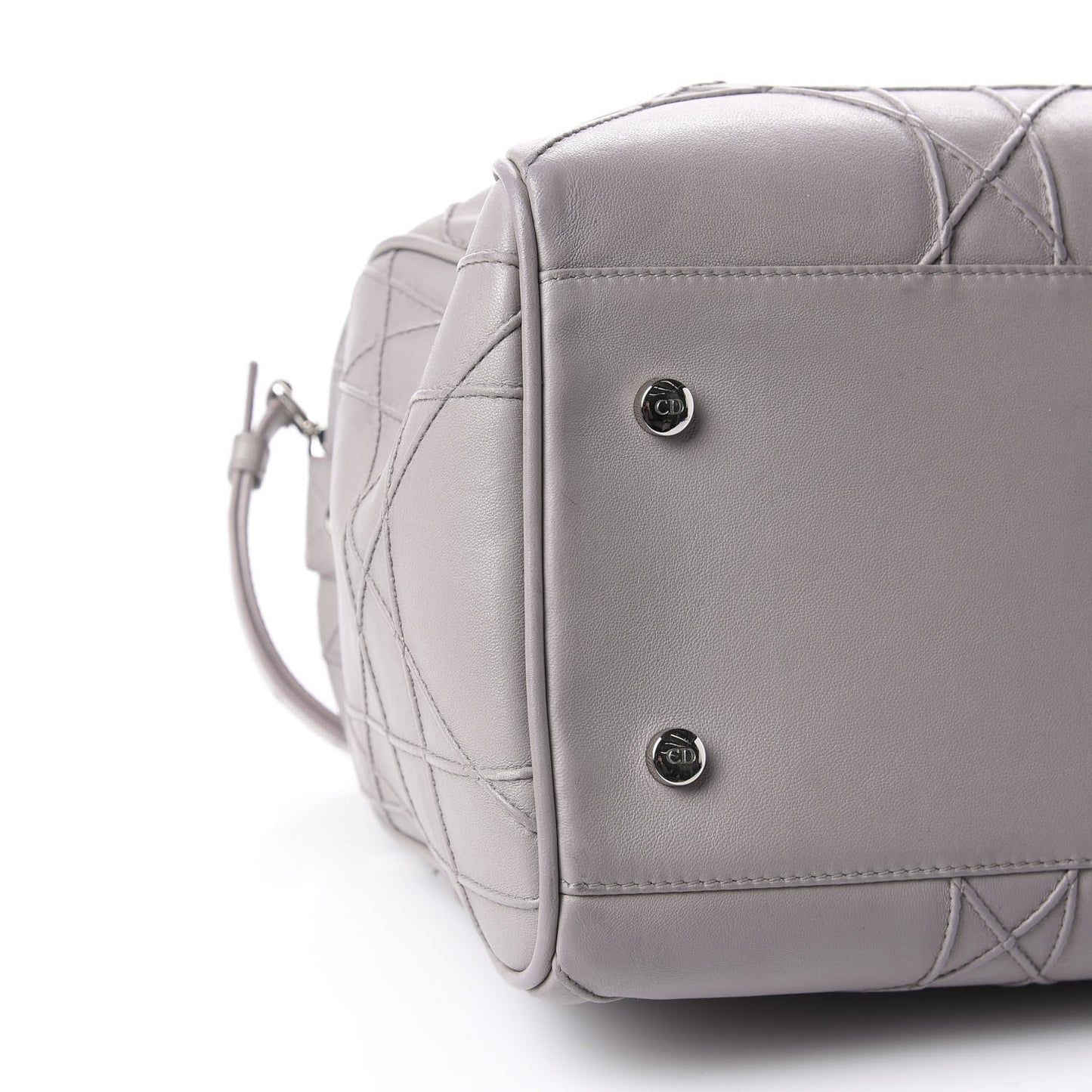Lambskin Cannage Granville Polochon Grey