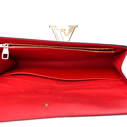 Louis Vuitton Patent Louise Clutch Cherry 5 of 21