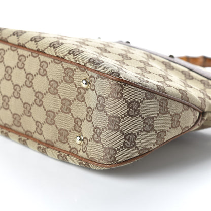 Gucci Monogram Anita Bamboo Top Handle Bag Brown 7 of 10