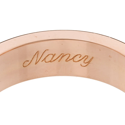 Cartier 18K Pink Gold 3 Diamond 5.5mm LOVE Ring 61 9.5 5 of 7