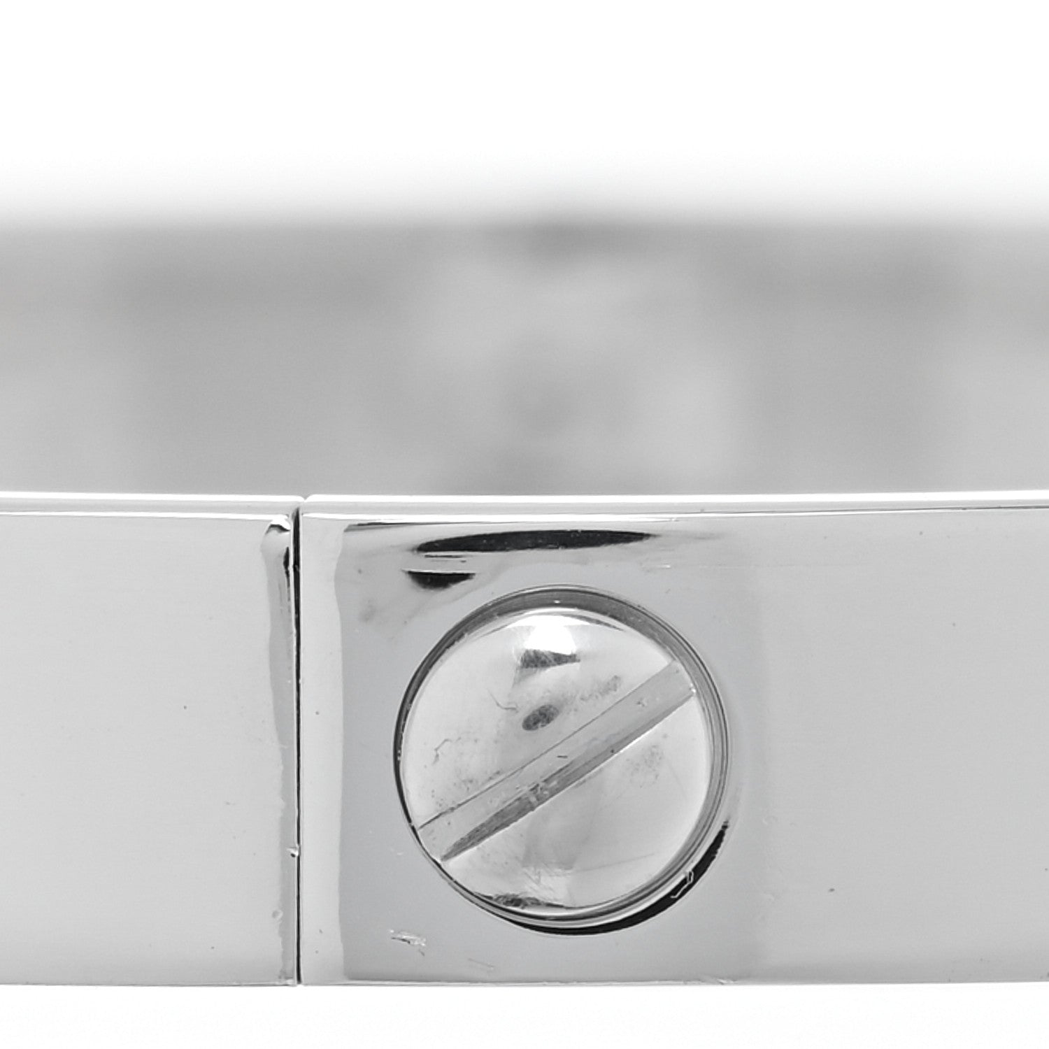 Cartier 18K White Gold 4 Diamond Love Bracelet 19 4 of 5