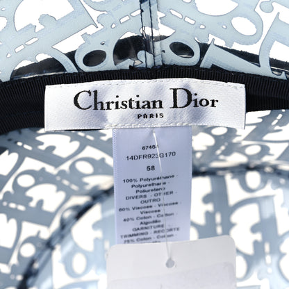 Christian Dior PVC Oblique Bob French Bucket Hat 58 Bleu 7 of 7