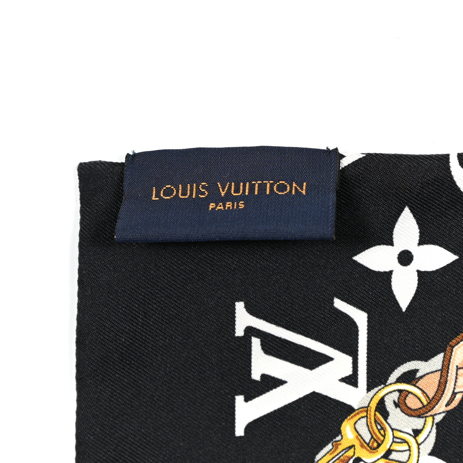 Louis Vuitton Silk Monogram Confidential Bandeau Black 3 of 5