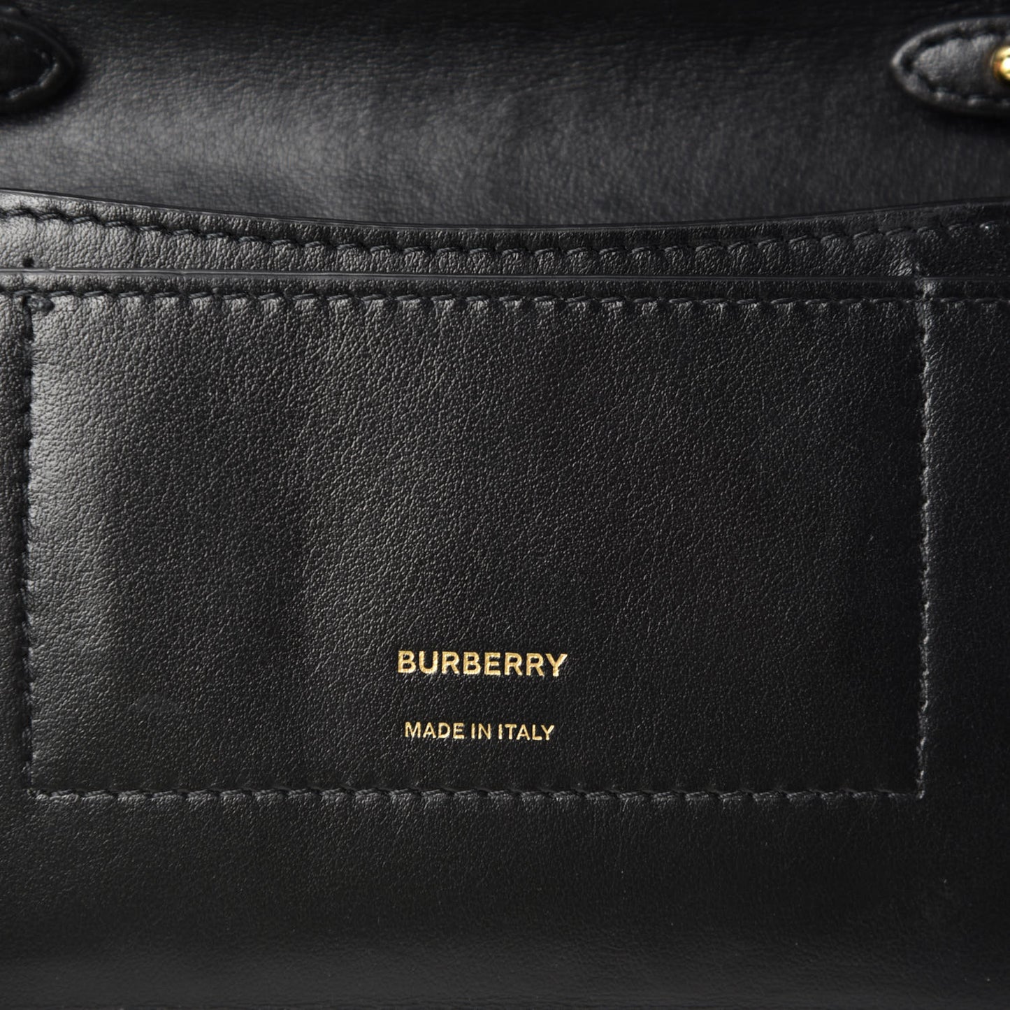 Grainy Calfskin Rowe TB Phone Wallet On Chain Black