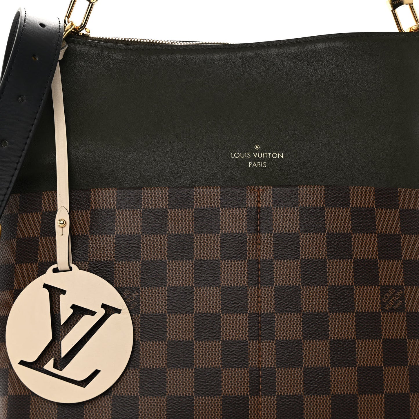 Damier Ebene Calfskin Maida Khaki