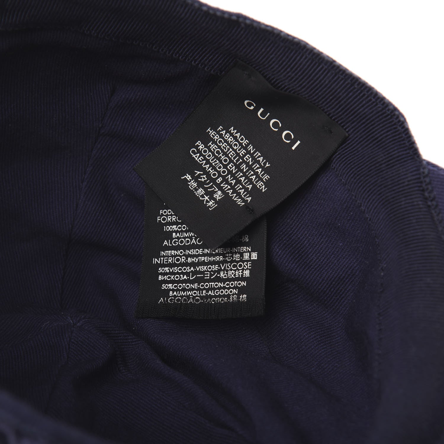 Gucci Cotton Loved Baseball Hat S Navy 9 of 9