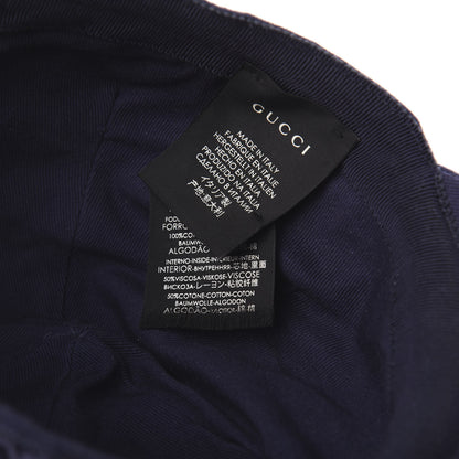 Gucci Cotton Loved Baseball Hat S Navy 9 of 9