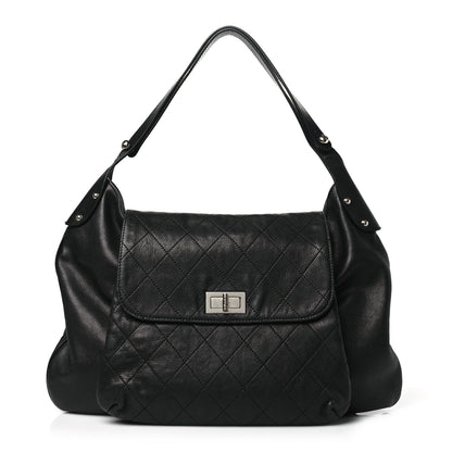 Chanel Caviar Stitched Pocket In The City Hobo Black 1 of 14
