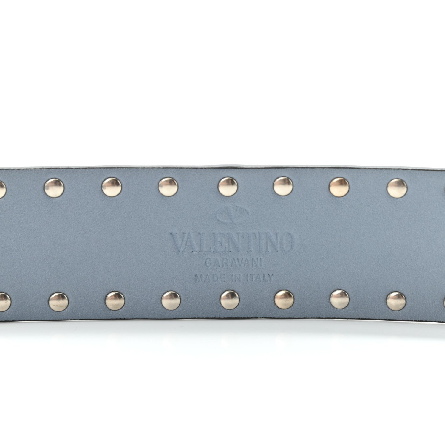 Valentino Garavani Nappa Free Rockstud Spike Shoulder Strap Aqua 3 of 4