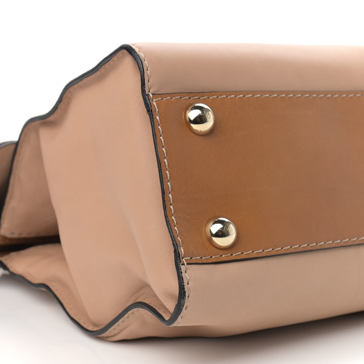 Valentino Garavani Nappa Large Aphrodite Bow Satchel Taupe 8 of 9