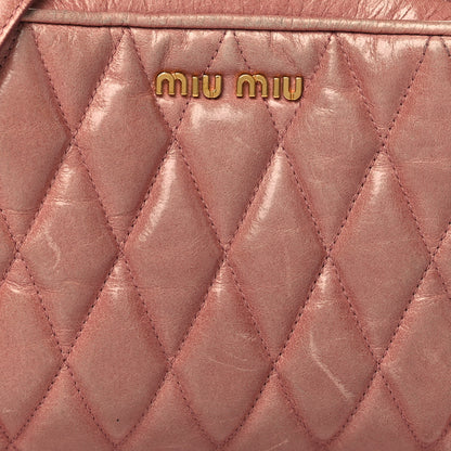 Miu Miu Vitello Shine Quilted Camera Bag Loto 7 of 15