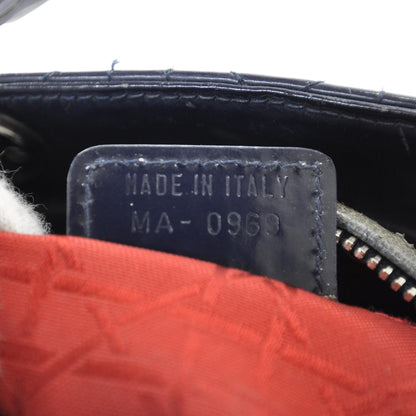 Christian Dior Patent Cannage Medium Lady Dior Navy Blue 9 of 9