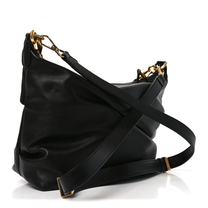 Jimmy Choo Soft Calfskin Small Diamond Hobo Black 3 of 9
