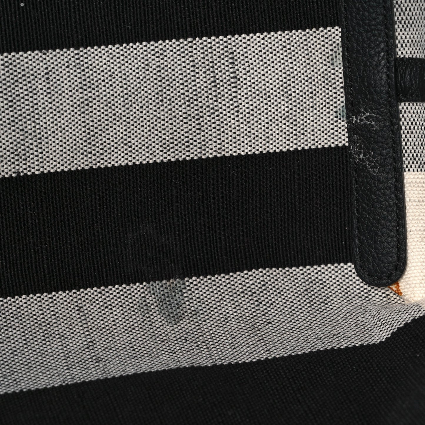 Coated Canvas Mega Check Medium Doodle Tote Black White