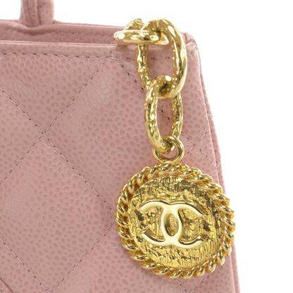 Chanel Caviar Medallion Tote Pink 7 of 8