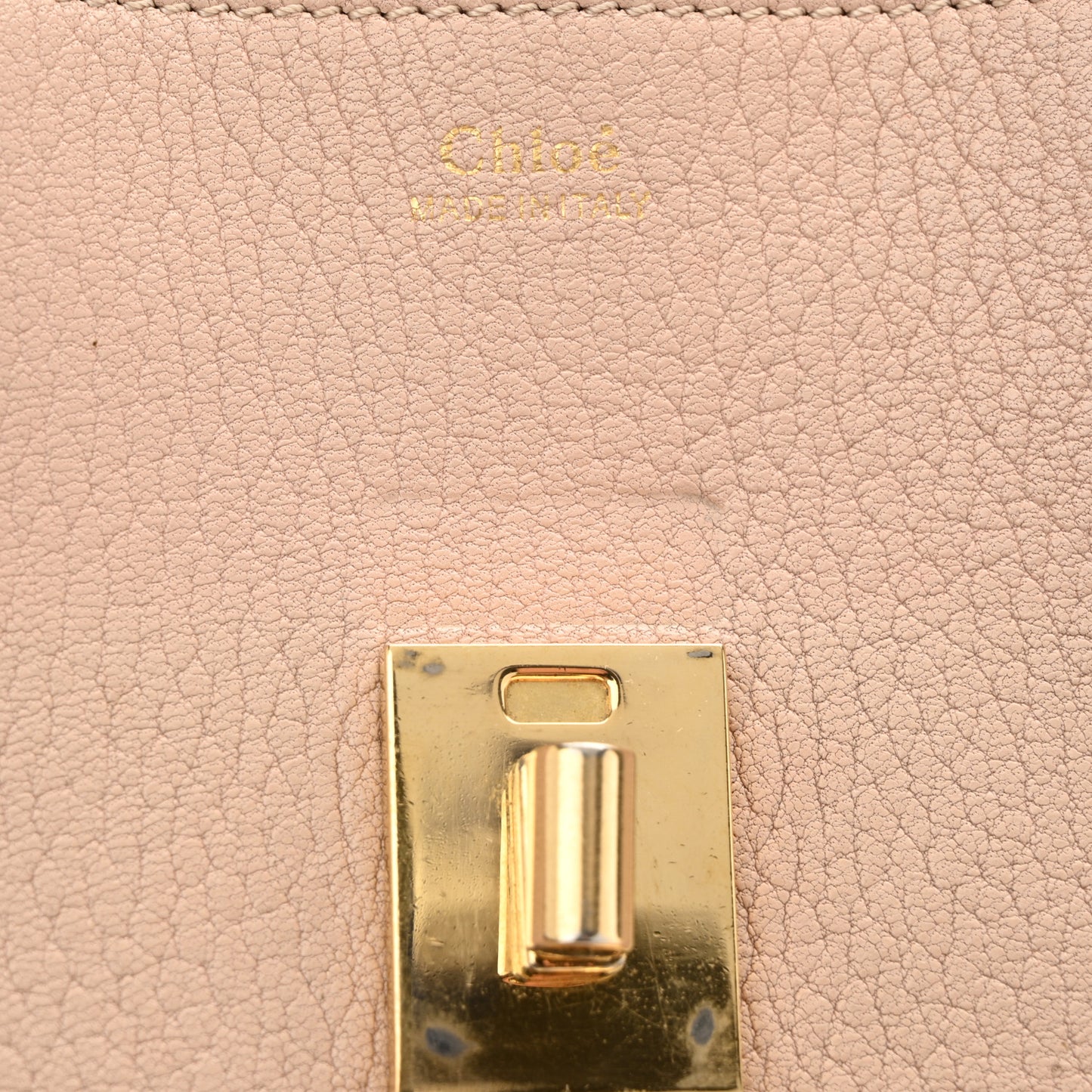 Grained Lambskin Mini Drew Shoulder Bag Cement Pink