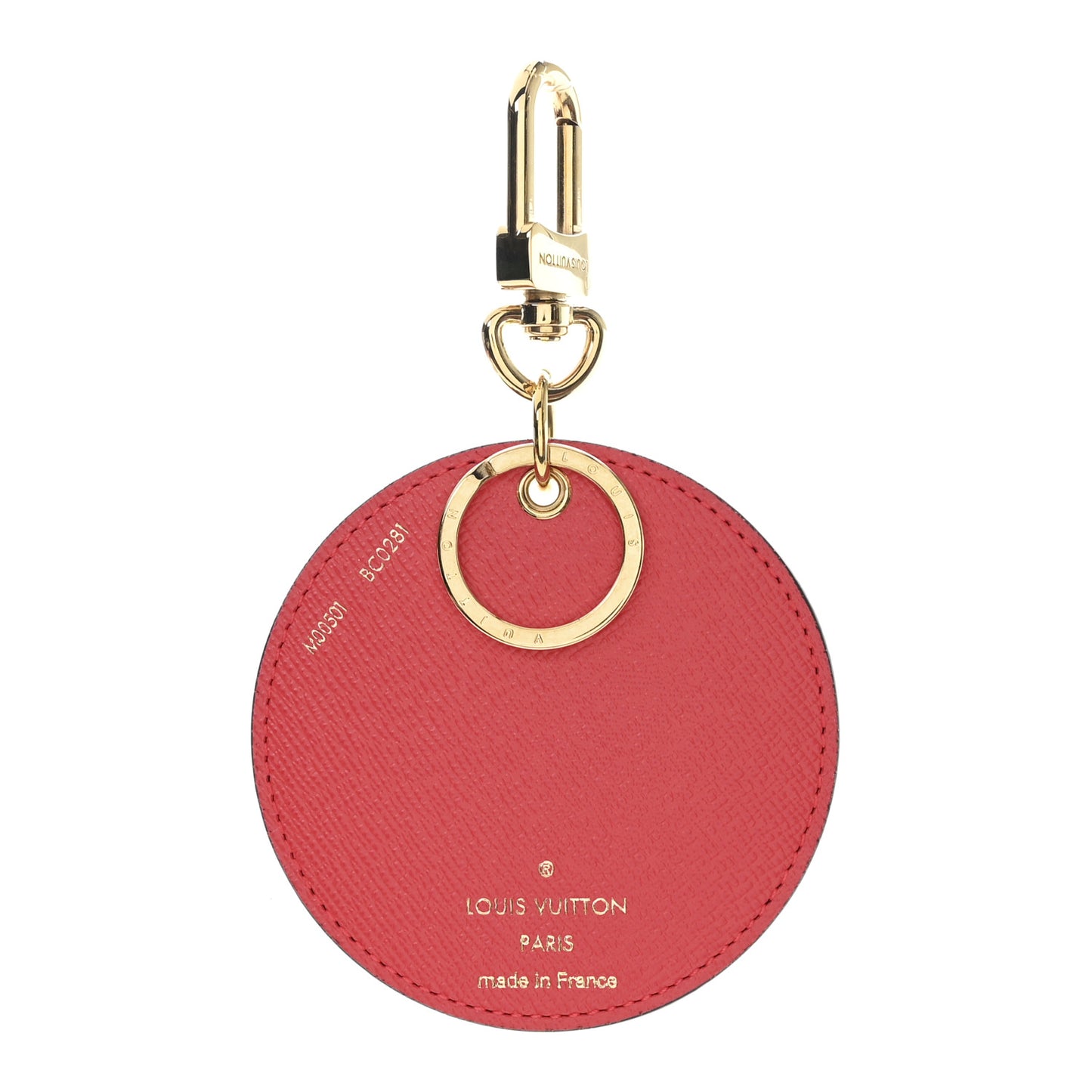 Monogram 2021 Christmas Animation London Bag Charm Key Ring Red