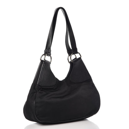 Prada Tessuto Nylon Hamal Small Shoulder Bag Black 3 of 9
