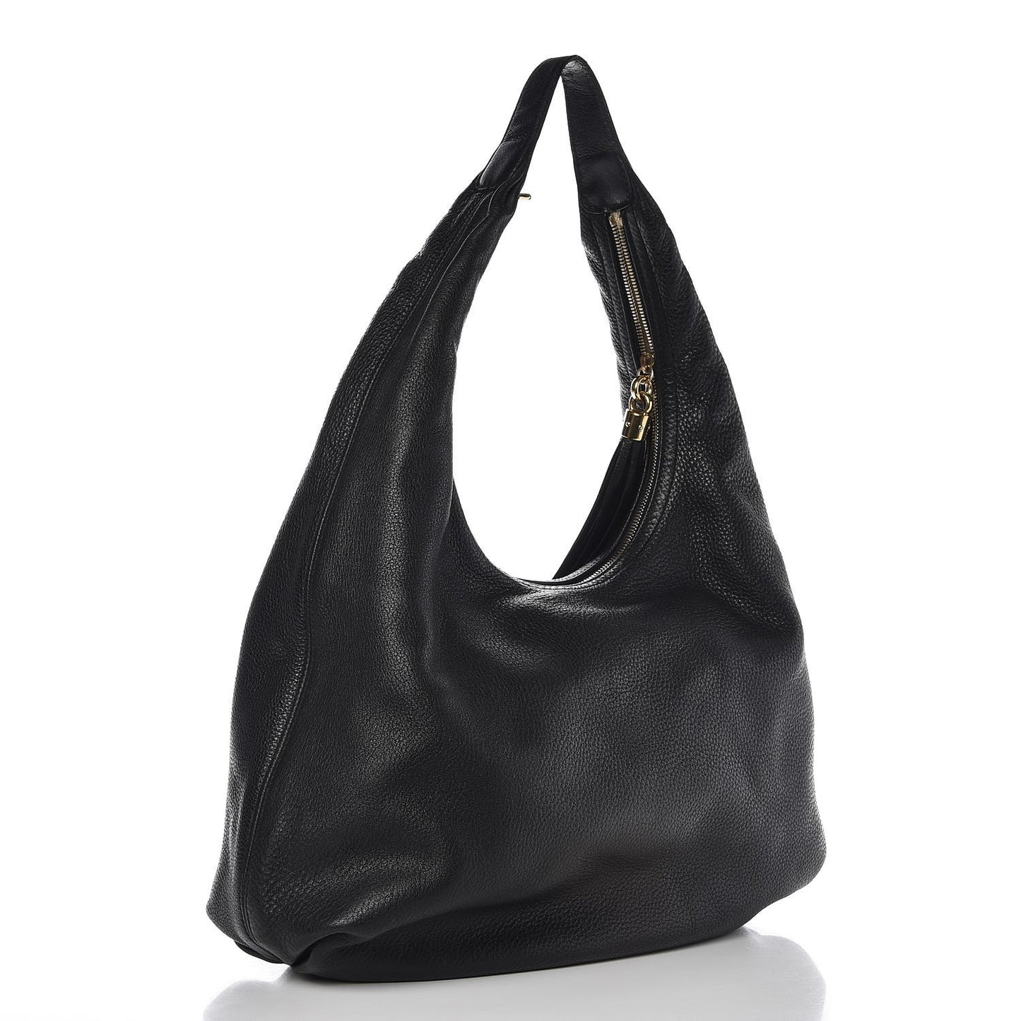 Pebbled Calfskin Soho Hobo Black