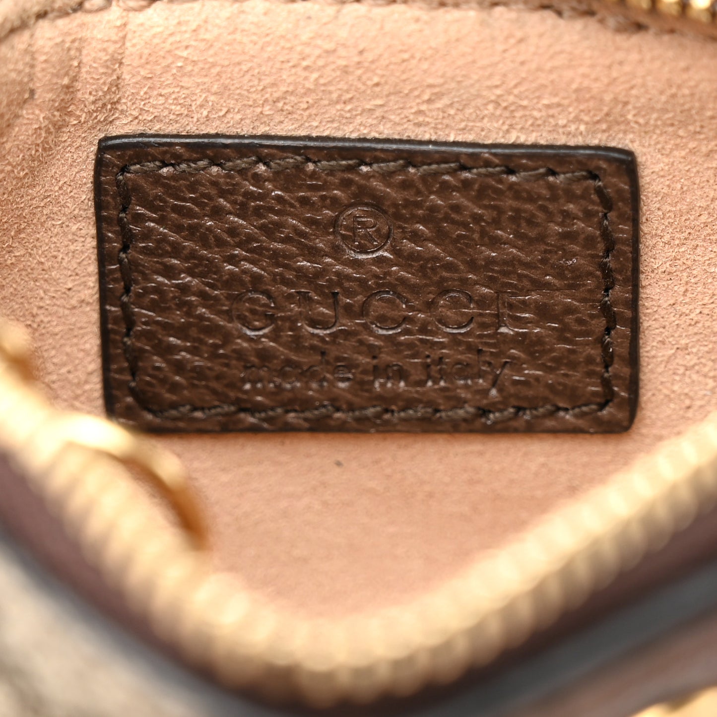 GG Supreme Monogram Web Ophidia Key Case Beige New Acero